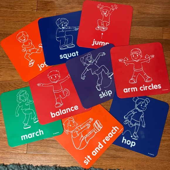 Lakeshore Other - Lakeshore - Let’s Get Moving Activity Mats ( set of 9)